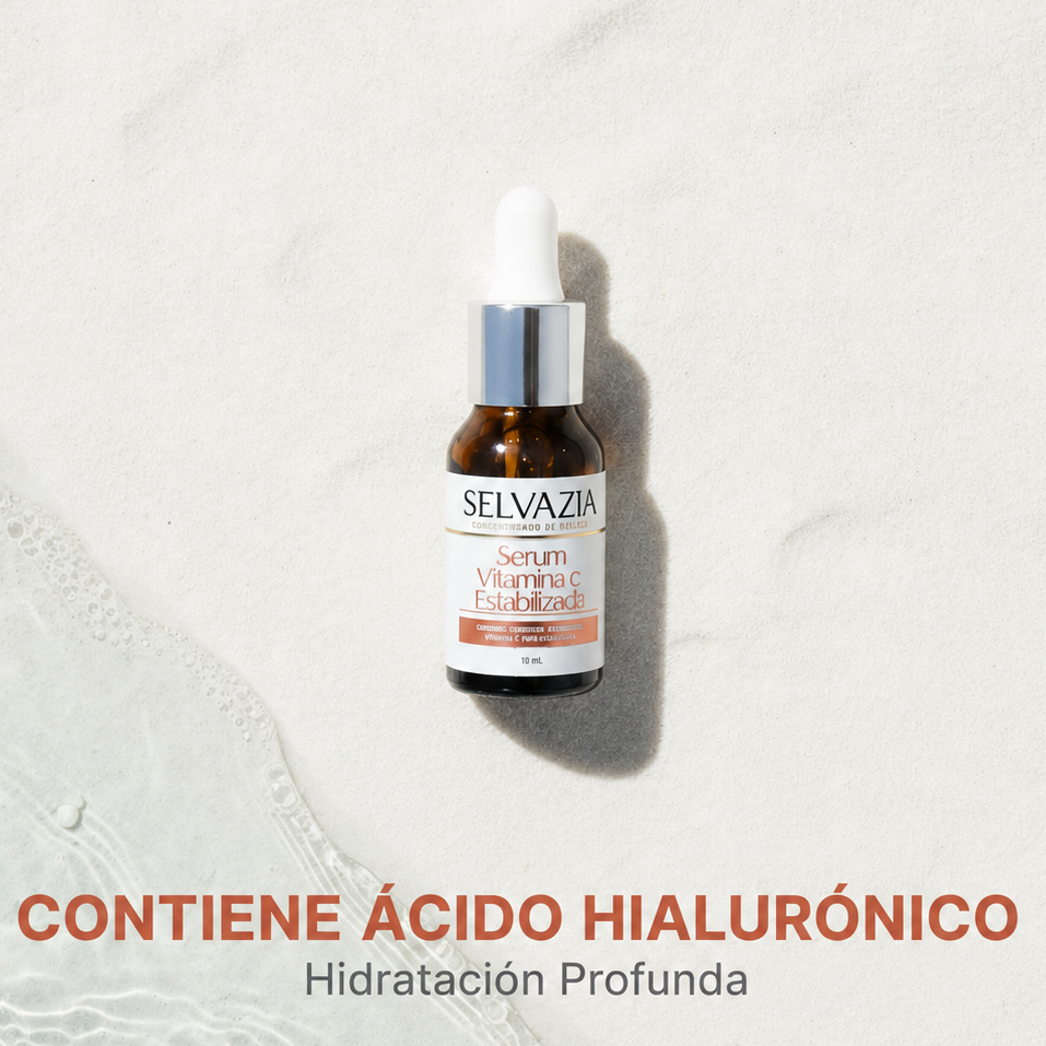 Sérum Vitamina C Estabilizada con Ácido Hialurónico | Hidrata y reduce las manchas en tu piel