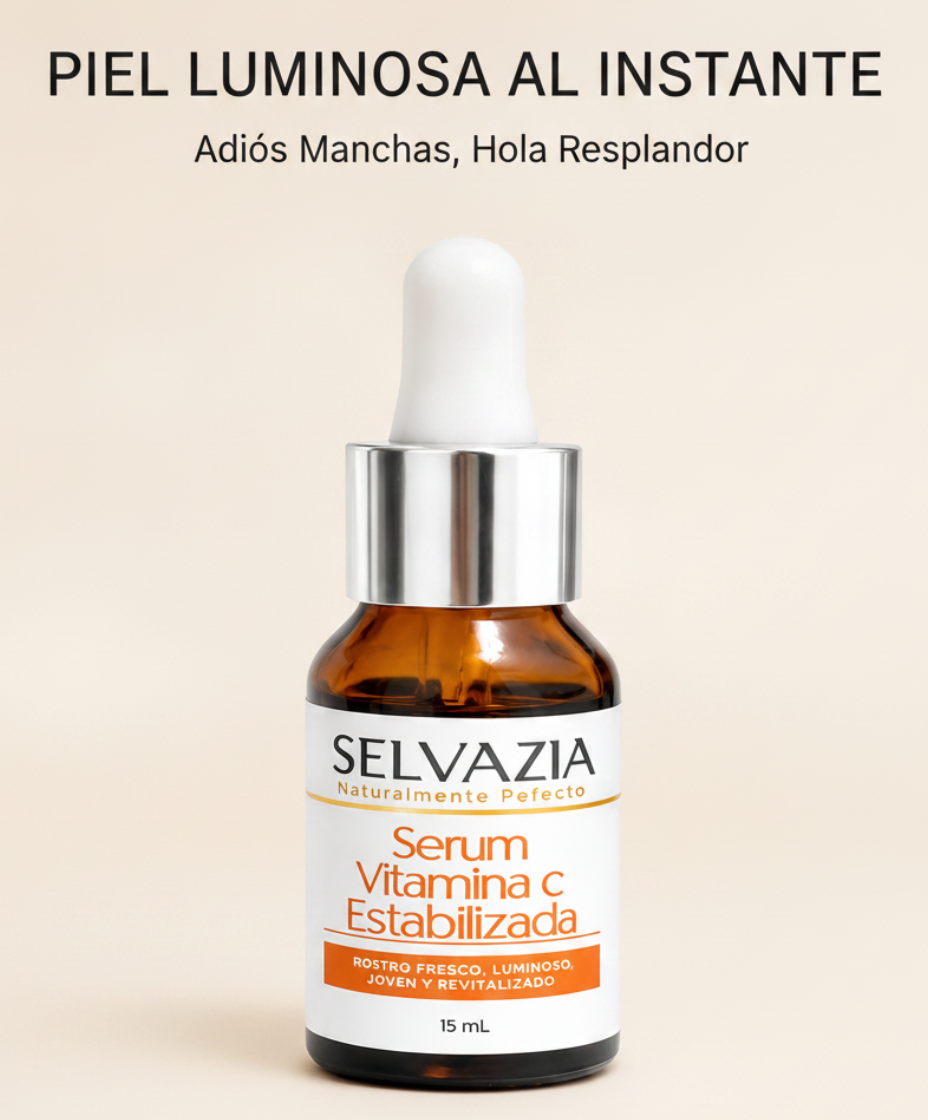 Sérum Vitamina C Estabilizada con Ácido Hialurónico | Hidrata y reduce las manchas en tu piel