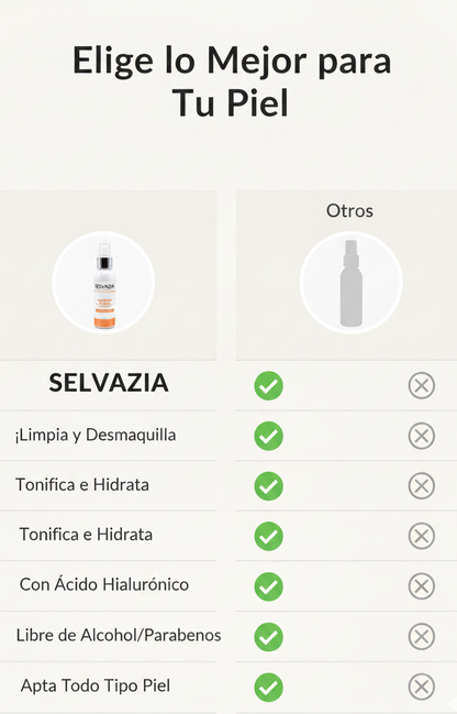 Agua Micelar de Rosas + Ácido hialurónico | Hidrata y limpia gentilmente tu piel