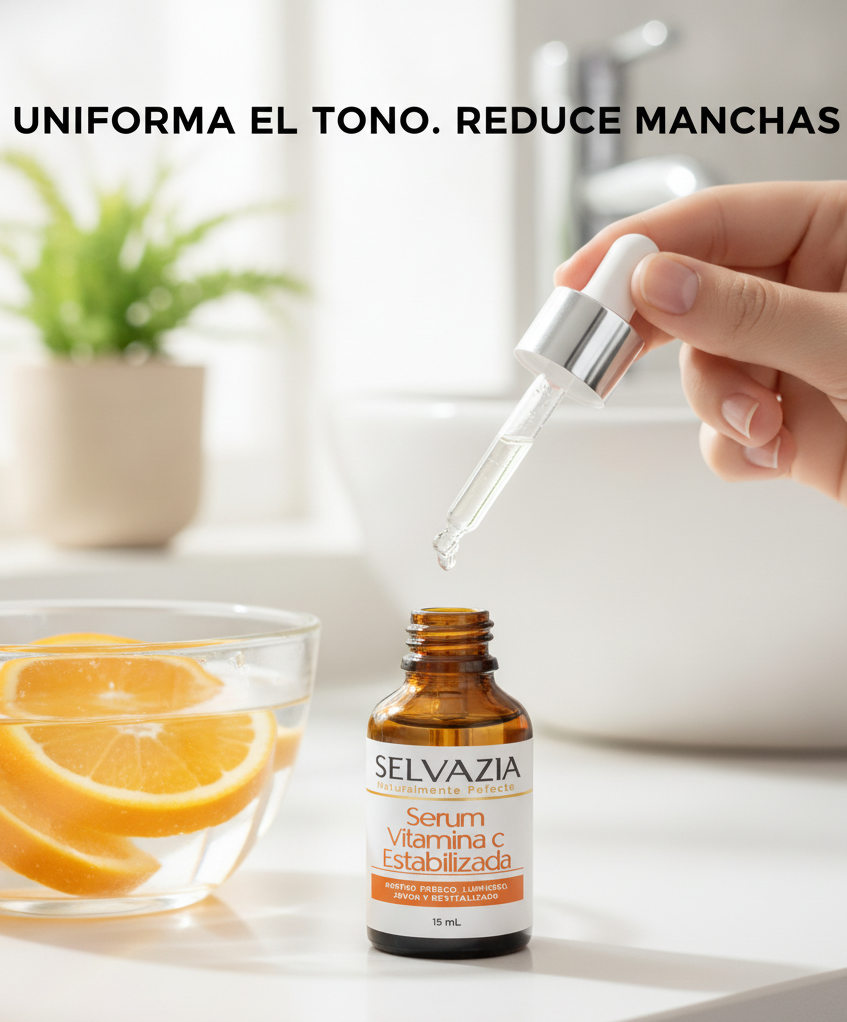Sérum Vitamina C Estabilizada con Ácido Hialurónico | Hidrata y reduce las manchas en tu piel