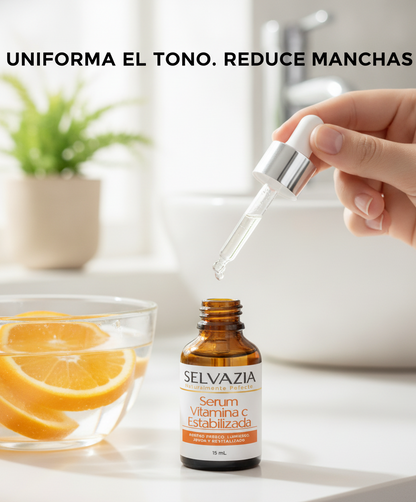 Sérum Vitamina C Estabilizada con Ácido Hialurónico | Hidrata y reduce las manchas en tu piel