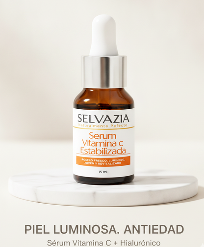 Sérum Vitamina C Estabilizada con Ácido Hialurónico | Hidrata y reduce las manchas en tu piel