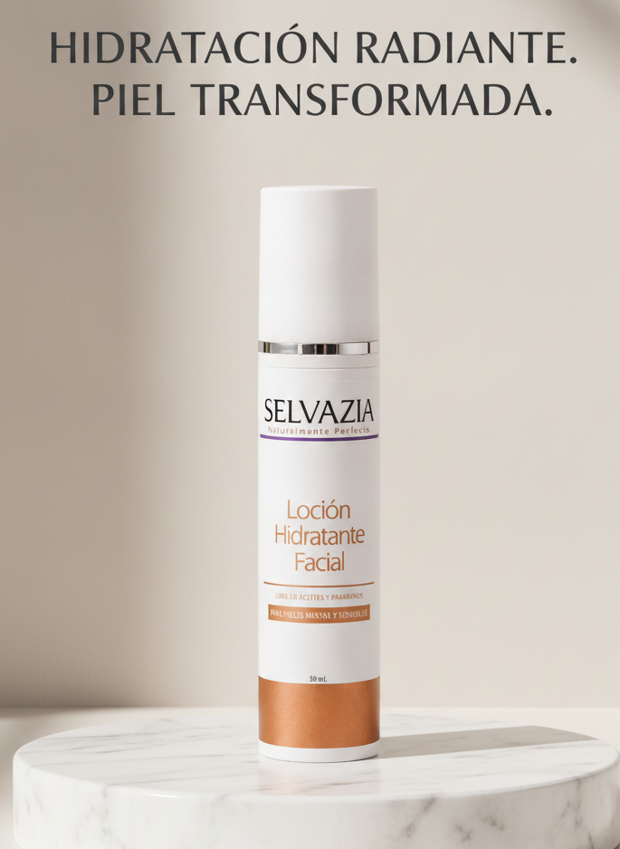 Loción Hidratante Facial Ligera 60mL | Hidrata tu piel sin sensación Grasa