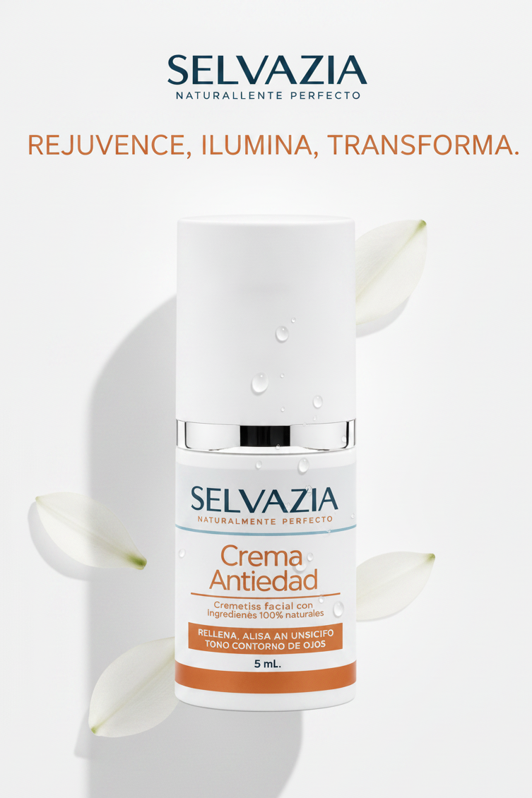 Crema Antiedad y Contorno de Ojos 15mL | Efecto Lifting -Reducción Líneas de expresión