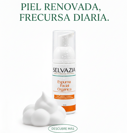 Espuma Facial Orgánica - Limpieza facial profunda sin maltratar tu piel