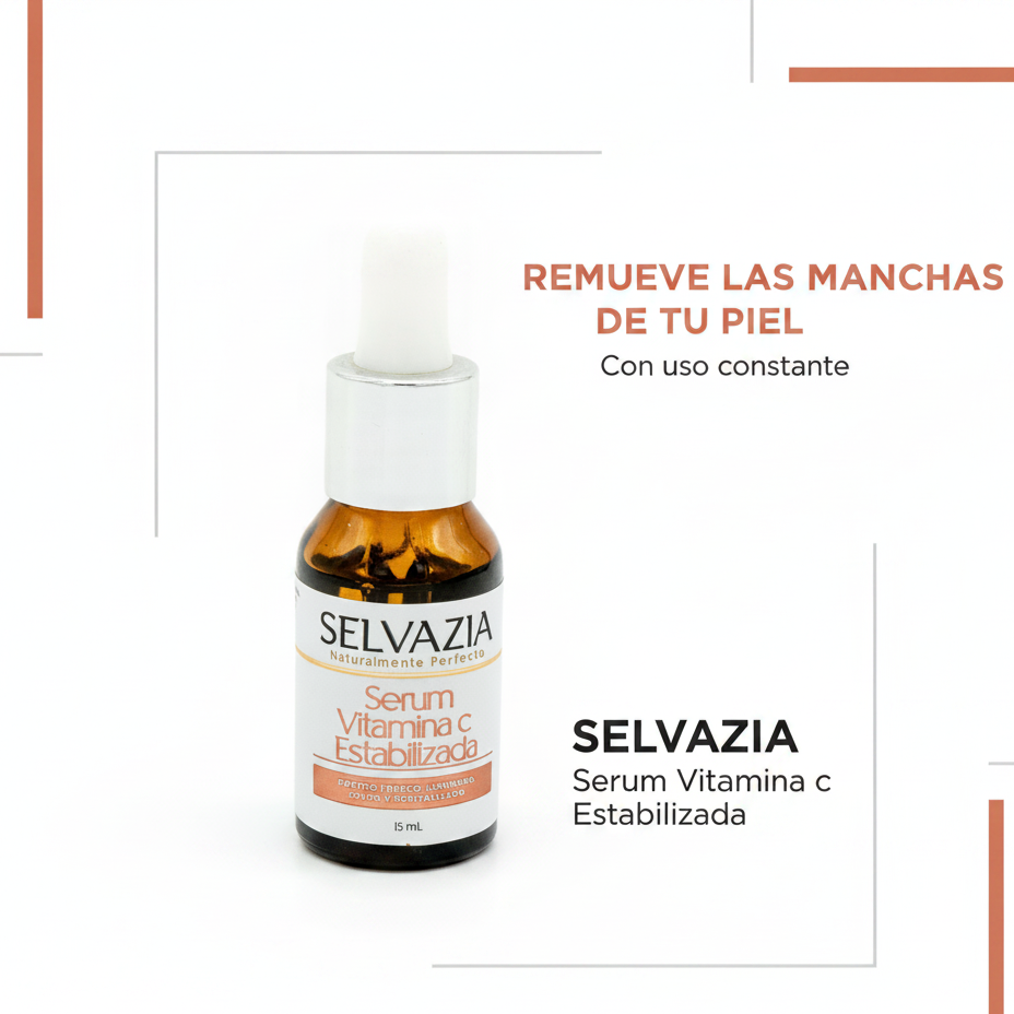 Sérum Vitamina C Estabilizada con Ácido Hialurónico | Hidrata y reduce las manchas en tu piel