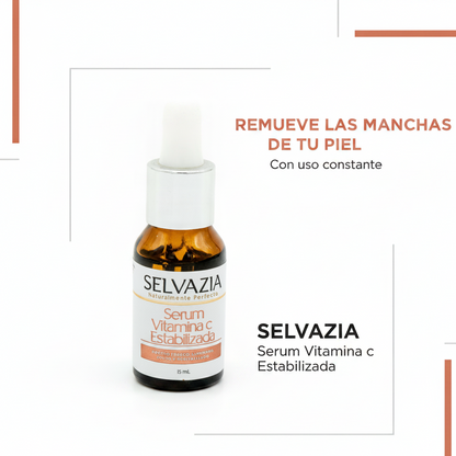 Sérum Vitamina C Estabilizada con Ácido Hialurónico | Hidrata y reduce las manchas en tu piel