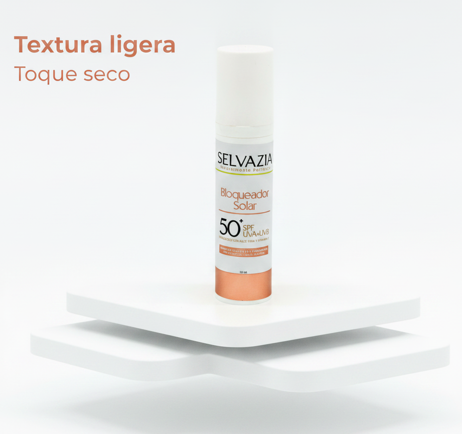 Bloqueador Solar SPF 50+ | Protege tu piel con toque seco y sin sensación grasa