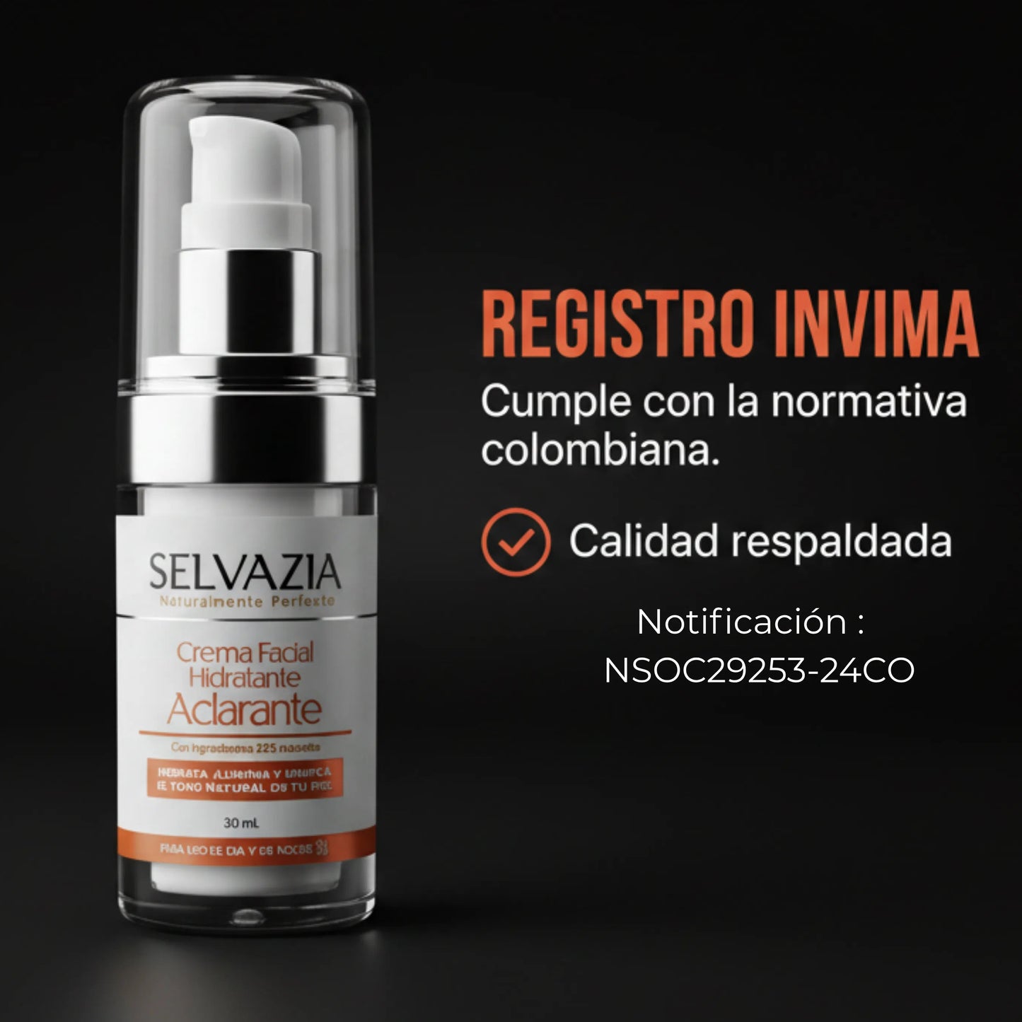 Crema Aclarante con Niacinamida y Extractos botánicos | Aclara, hidrata y reduce las manchas en tu piel