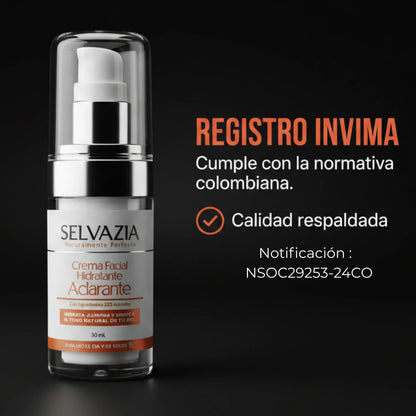 Crema Aclarante con Niacinamida y Extractos botánicos | Aclara, hidrata y reduce las manchas en tu piel