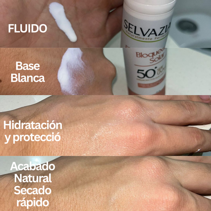 Bloqueador Solar SPF 50+ | Protege tu piel con toque seco y sin sensación grasa