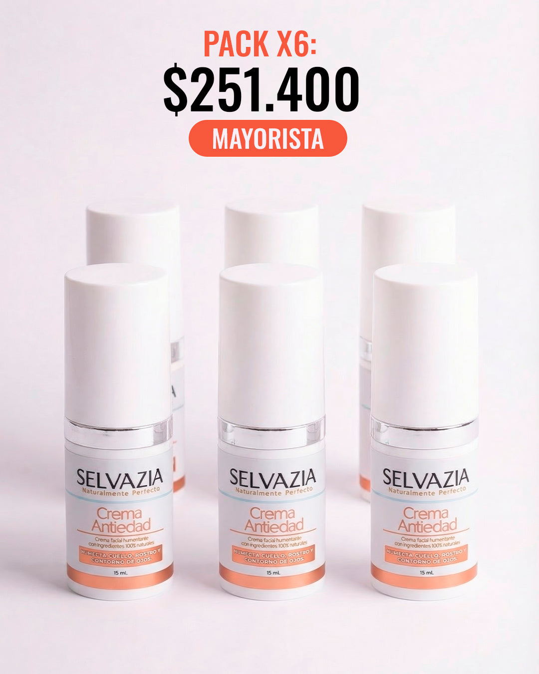 Crema Antiarrugas y Contorno de Ojos (Pack x 6)