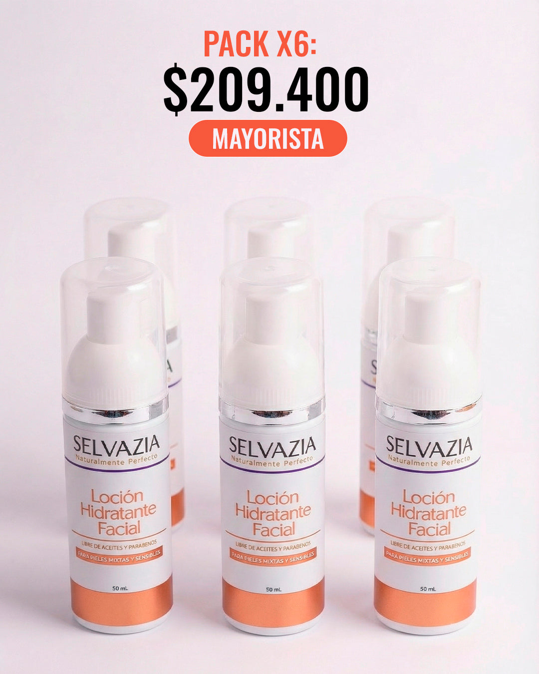 Loción Hidratante Facial (Pack x 6)